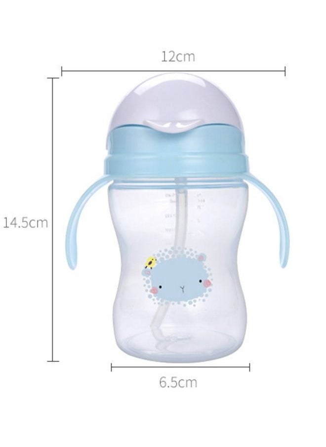 Baby Sippy Cup With Handle Blue/White 260ml - Image 2